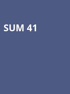 Sum 41, Vibrant Music Hall, Des Moines